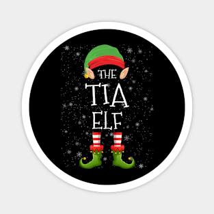 Tia Elf Family Matching Christmas Group Funny Pajama Xmas Magnet